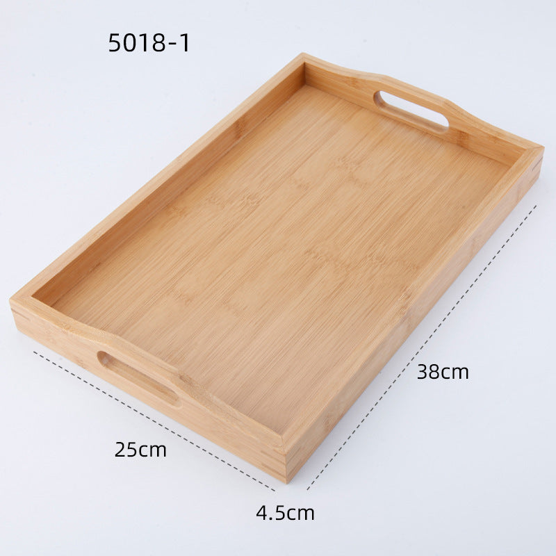 Plateau rectangulaire en bambou - Style japandi (vue 7) - Nesty