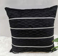 Housse de coussin en velours rayé - Élégance feutrée 45x45 cm (vue 7) - Nesty
