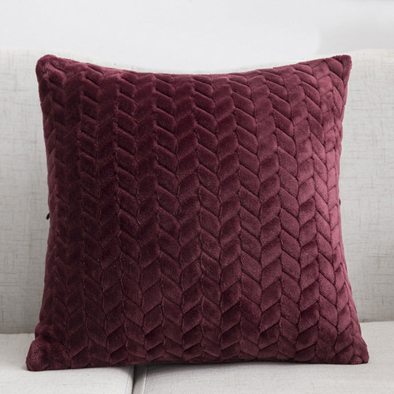 Housse de coussin en flanelle torsadée Nesty - Déco cosy (vue 19)