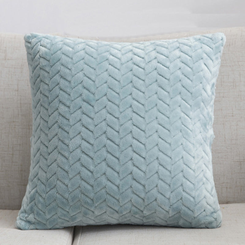 Housse de coussin en flanelle torsadée Nesty - Déco cosy (vue 5)