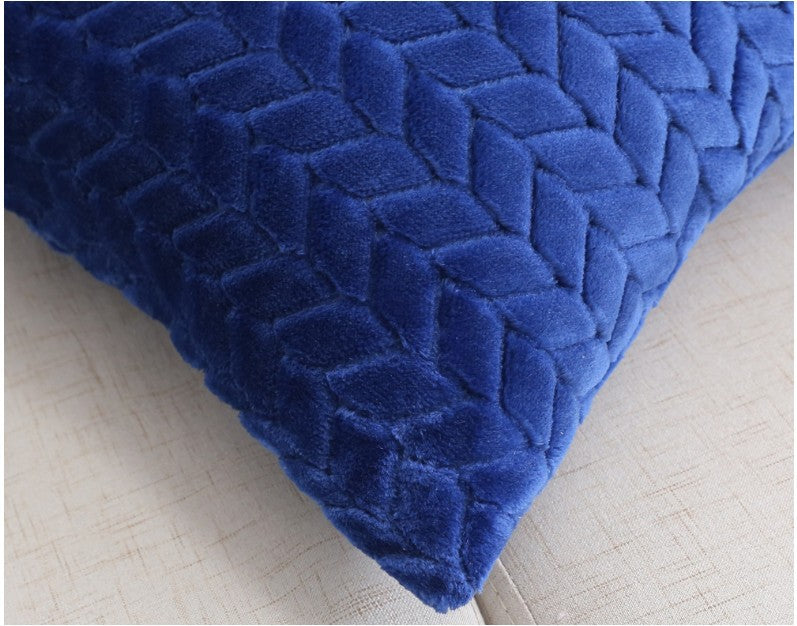 Housse de coussin en flanelle torsadée - Déco cosy (vue 7) - Nesty