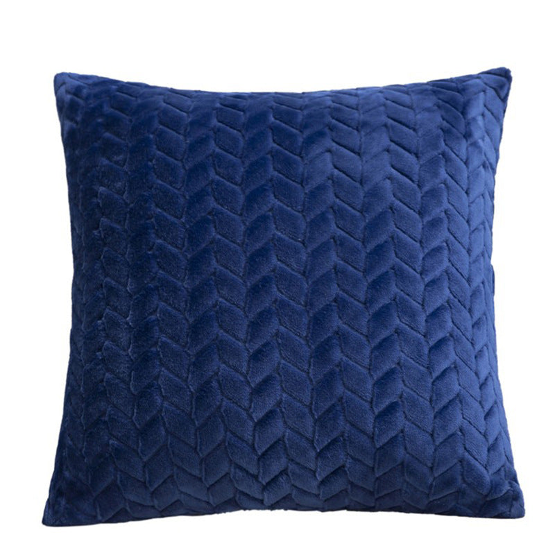 Housse de coussin en flanelle torsadée - Déco cosy (vue 8) - Nesty