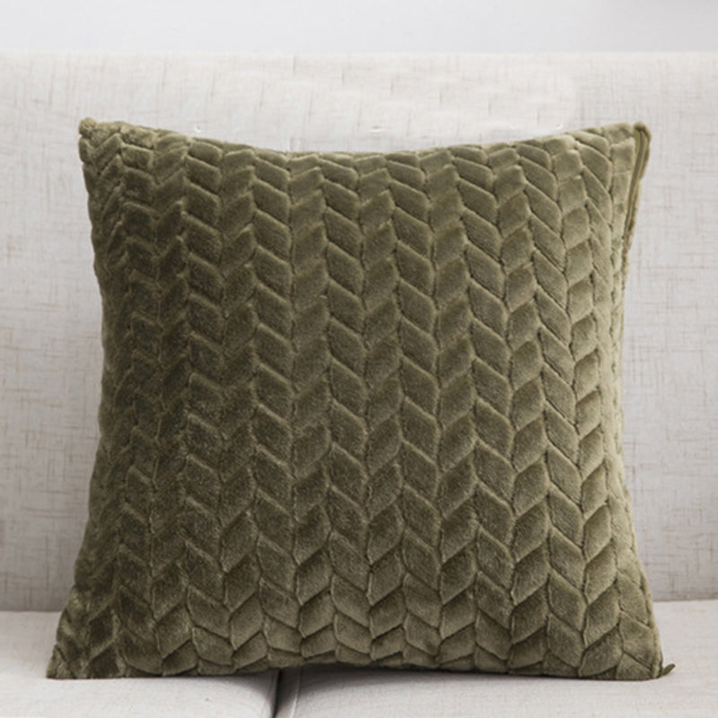Housse de coussin en flanelle torsadée Nesty - Déco cosy (vue 11)