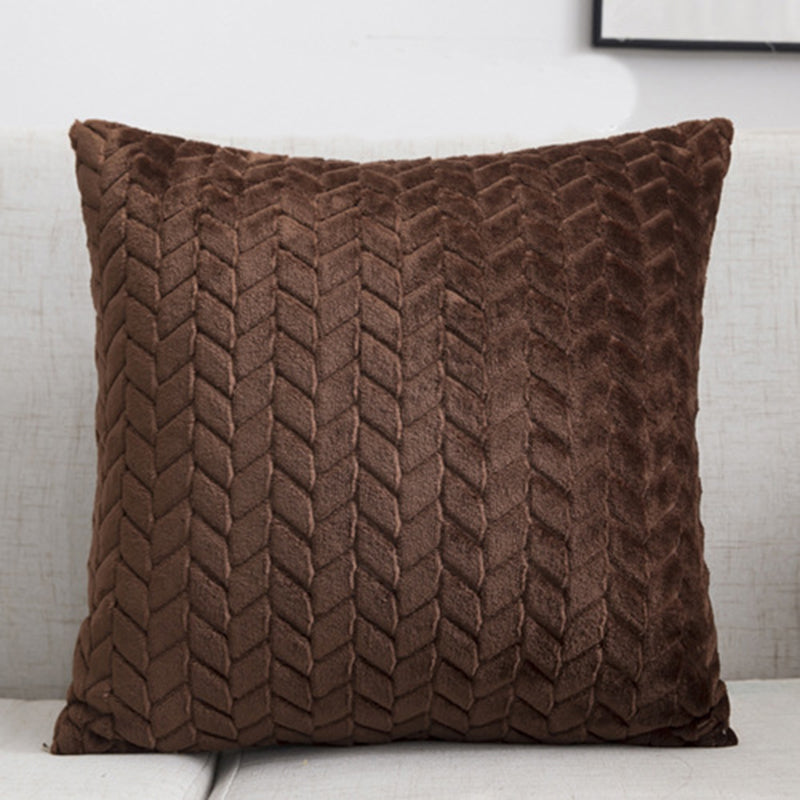 Housse de coussin en flanelle torsadée Nesty - Déco cosy (vue 12)