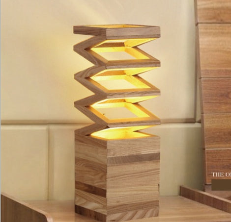 Lampe à poser créative en bois massif Nesty (vue 5)