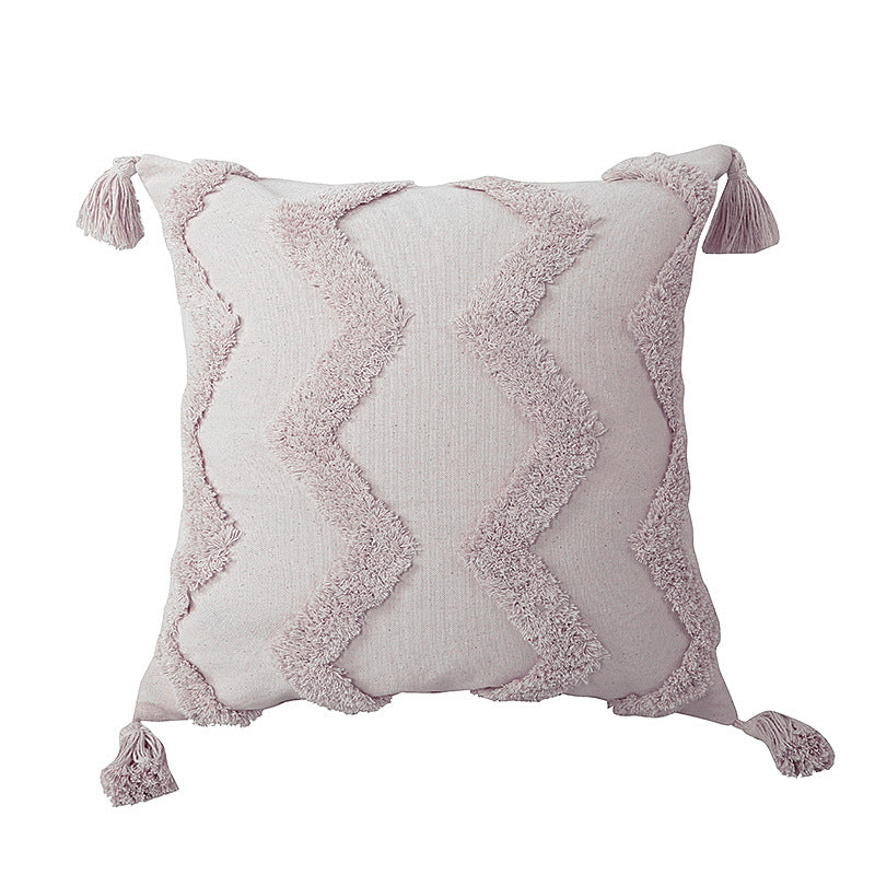 Housse de coussin en lin et coton Nesty - Inspiration marocaine 45x45 cm (vue 5)
