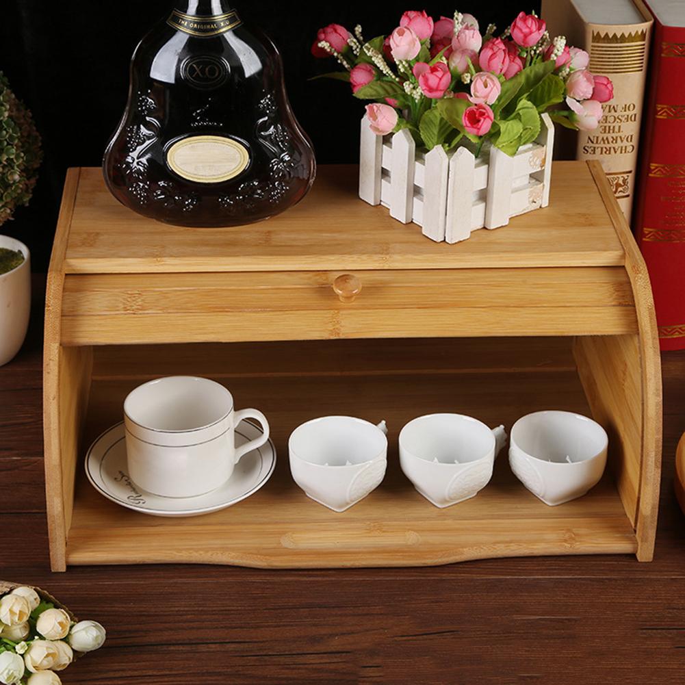 Boîte à pain en bambou Nesty - Coffret de rangement en bois (vue 5)