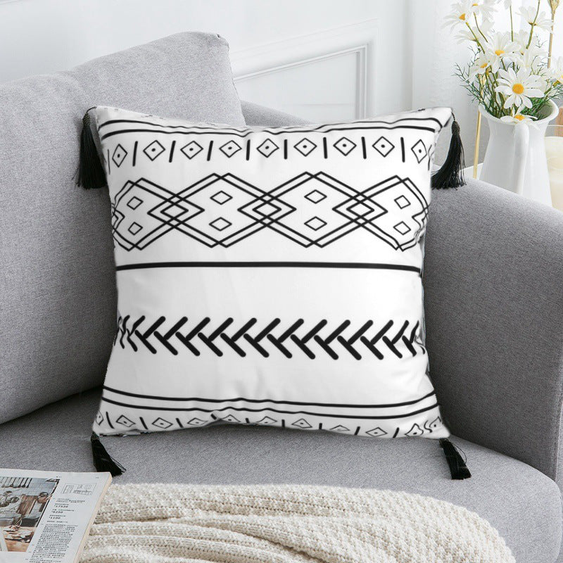 Housse de coussin en polyester satiné Nesty - Tons neutres 45x45 cm (vue 12)