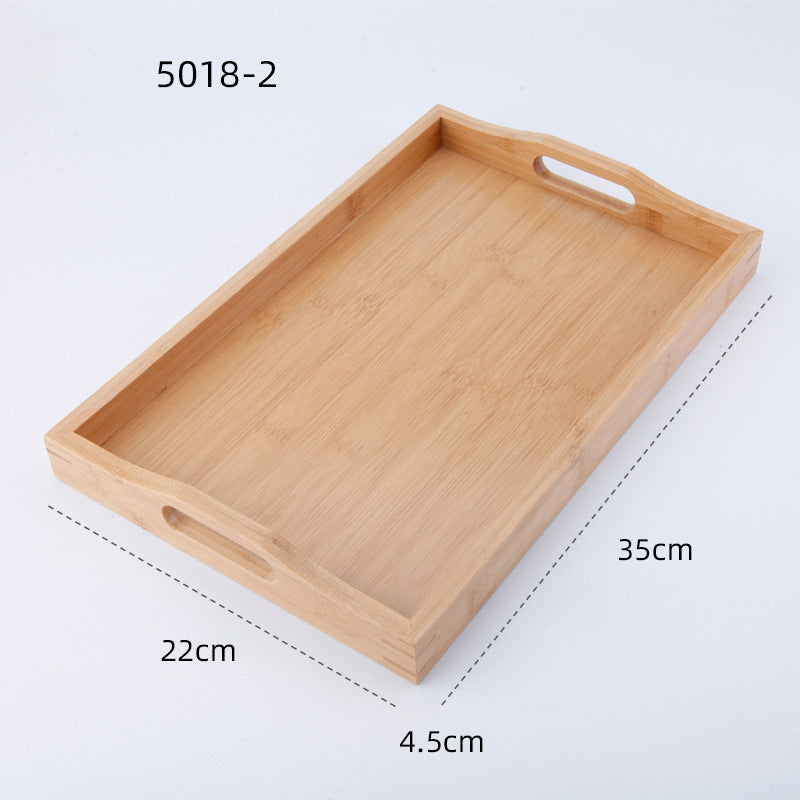 Plateau rectangulaire en bambou - Style japandi (vue 6) - Nesty