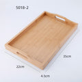 Plateau rectangulaire en bambou - Style japandi (vue 6) - Nesty