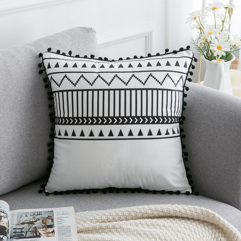 Housse de coussin en polyester satiné - Tons neutres 45x45 cm (vue 9) - Nesty