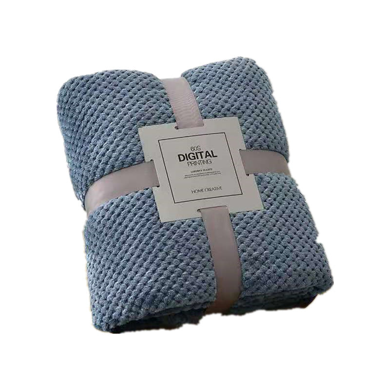 Plaid en polaire corail Nesty - Motif géométrique - Tons unis (vue 13)