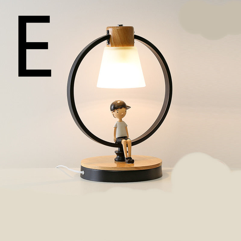 Lampe de chevet en bois massif - 7 modèles - Style scandinave (vue 6) - Nesty