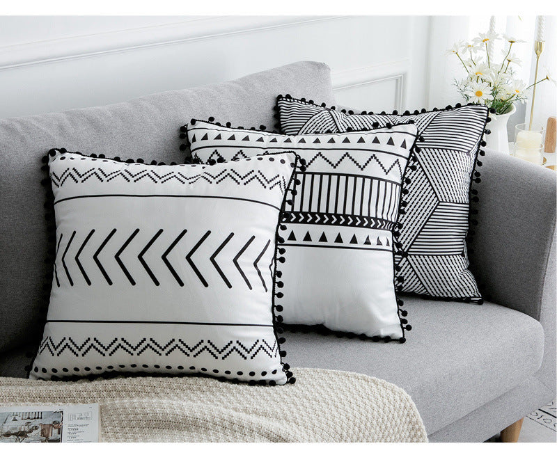 Housse de coussin en polyester satiné - Tons neutres 45x45 cm (vue 6) - Nesty