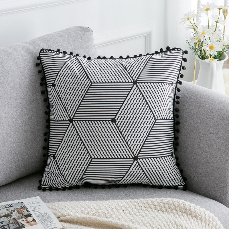 Housse de coussin en polyester satiné Nesty - Tons neutres 45x45 cm (vue 5)