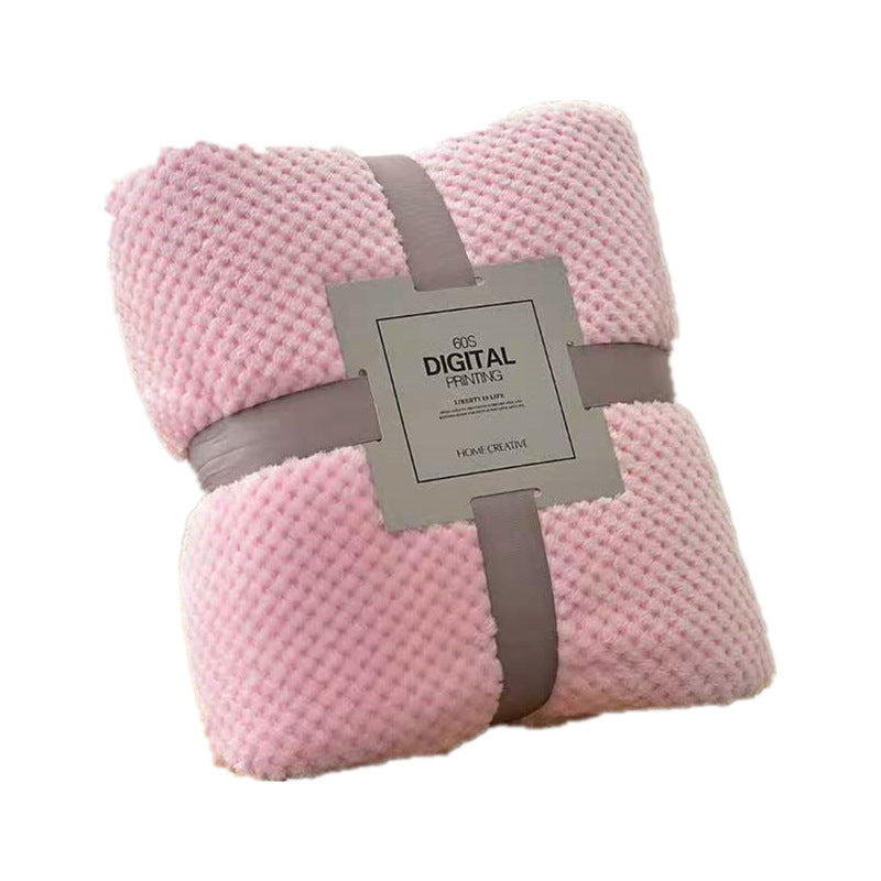 Plaid en polaire corail Nesty - Motif géométrique - Tons unis (vue 11)