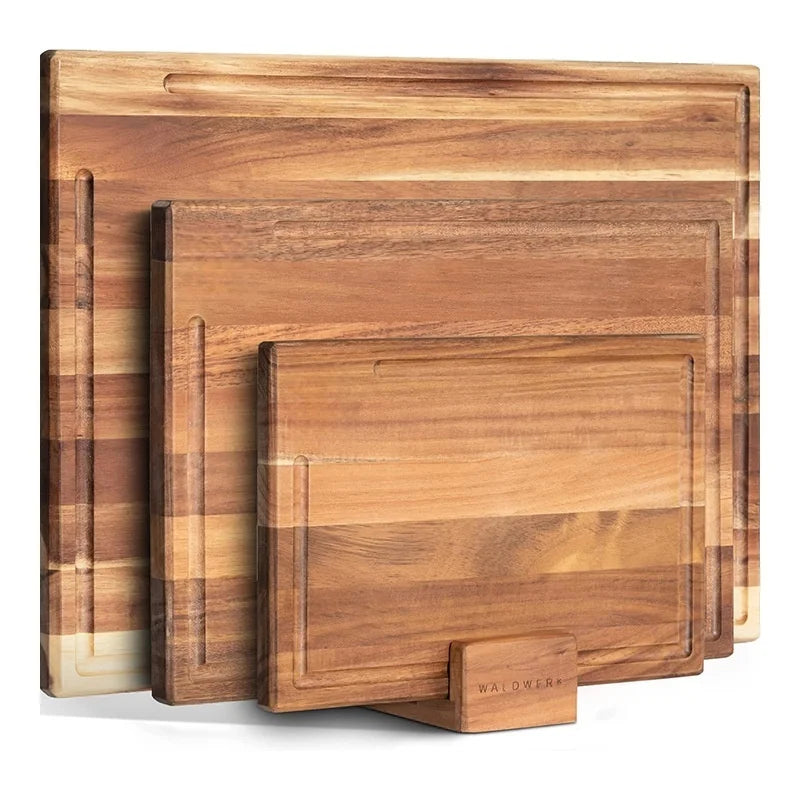 Set de 3 planches à découper en chêne avec rigole à jus (vue 8) - Nesty