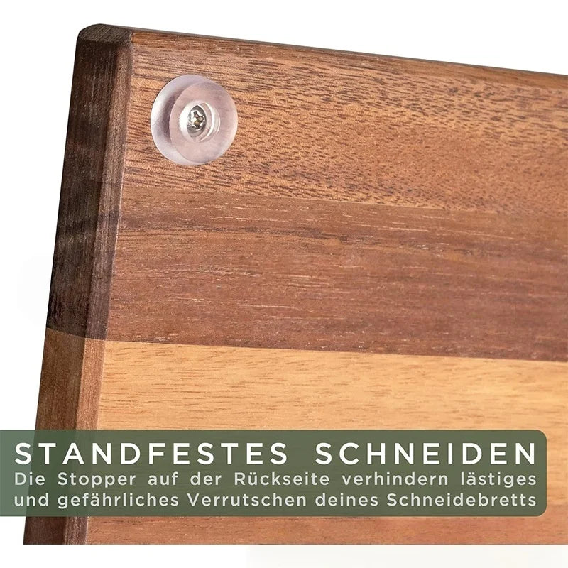 Set de 3 planches à découper en chêne avec rigole à jus (vue 7) - Nesty