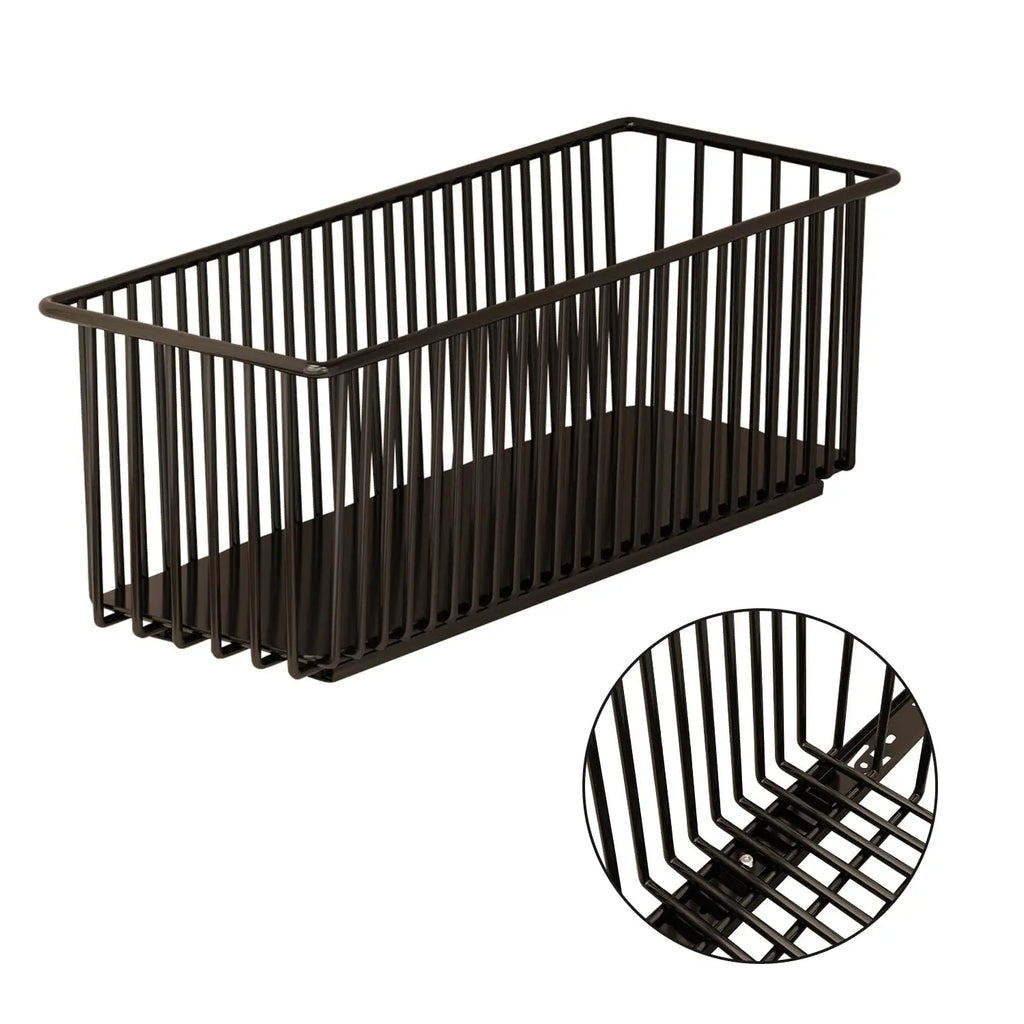 Lot de 2 paniers coulissants en acier pour rangement de cuisine (vue 7) - Nesty
