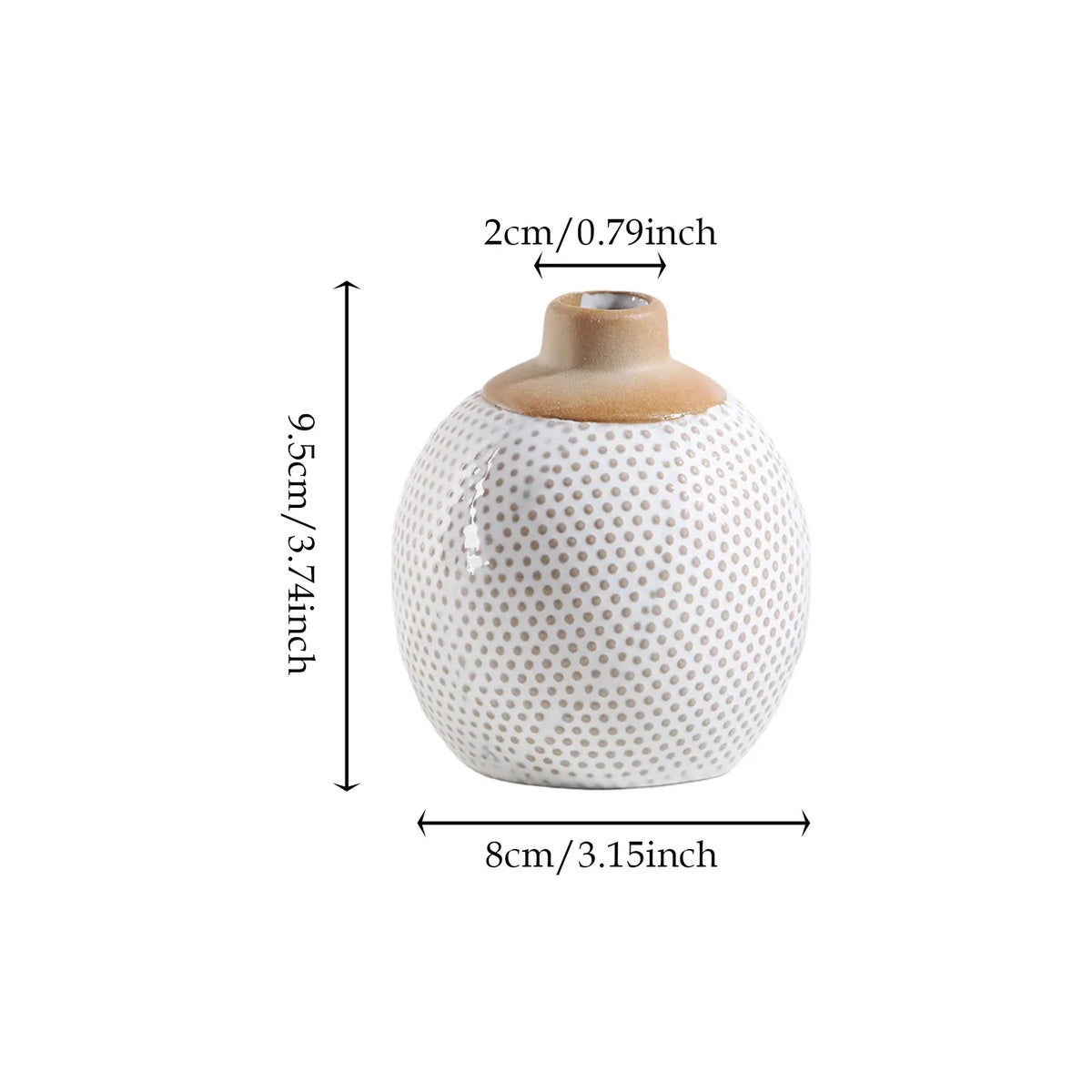 Vase en céramique bohème, plusieurs tailles disponibles (vue 7) - Nesty