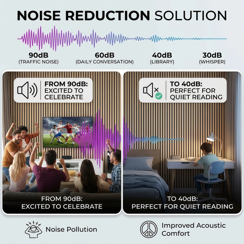 Panneaux muraux acoustiques en lattes de bois - Nesty (vue 4)