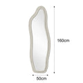 Miroir psyché ondulé 140 x 45 cm — bordure en velours (vue 10) - Nesty