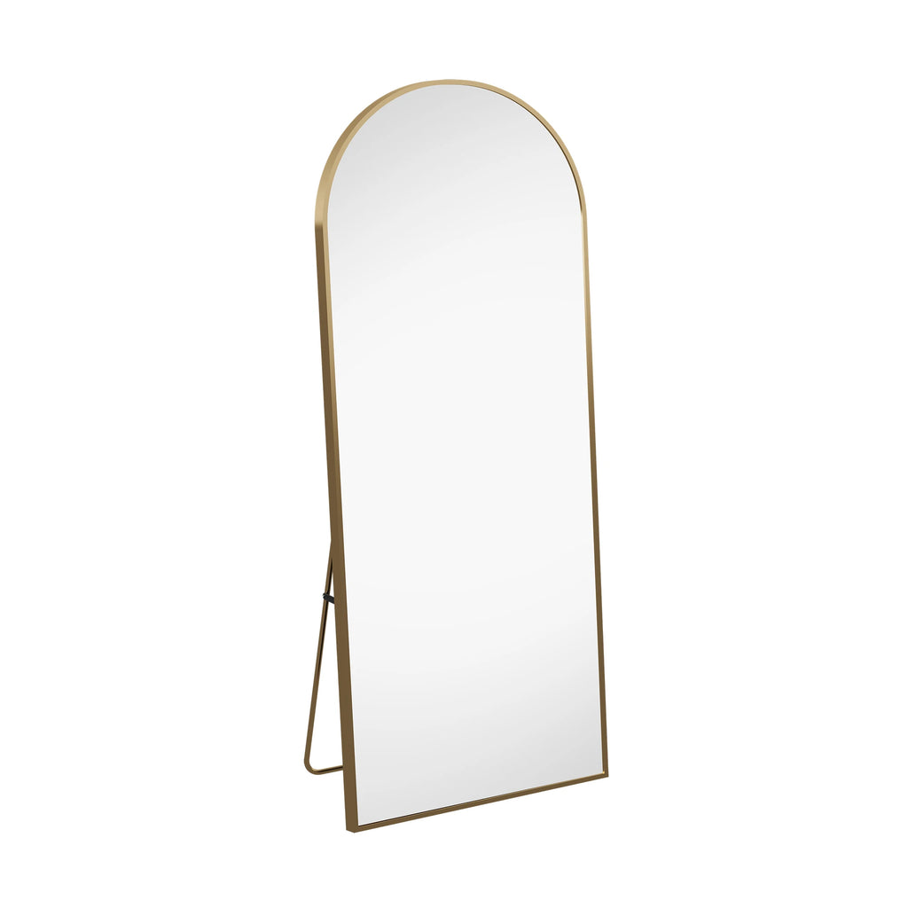 Miroir psyché doré — cadre aluminium, 164 x 54 cm (vue 6) - Nesty