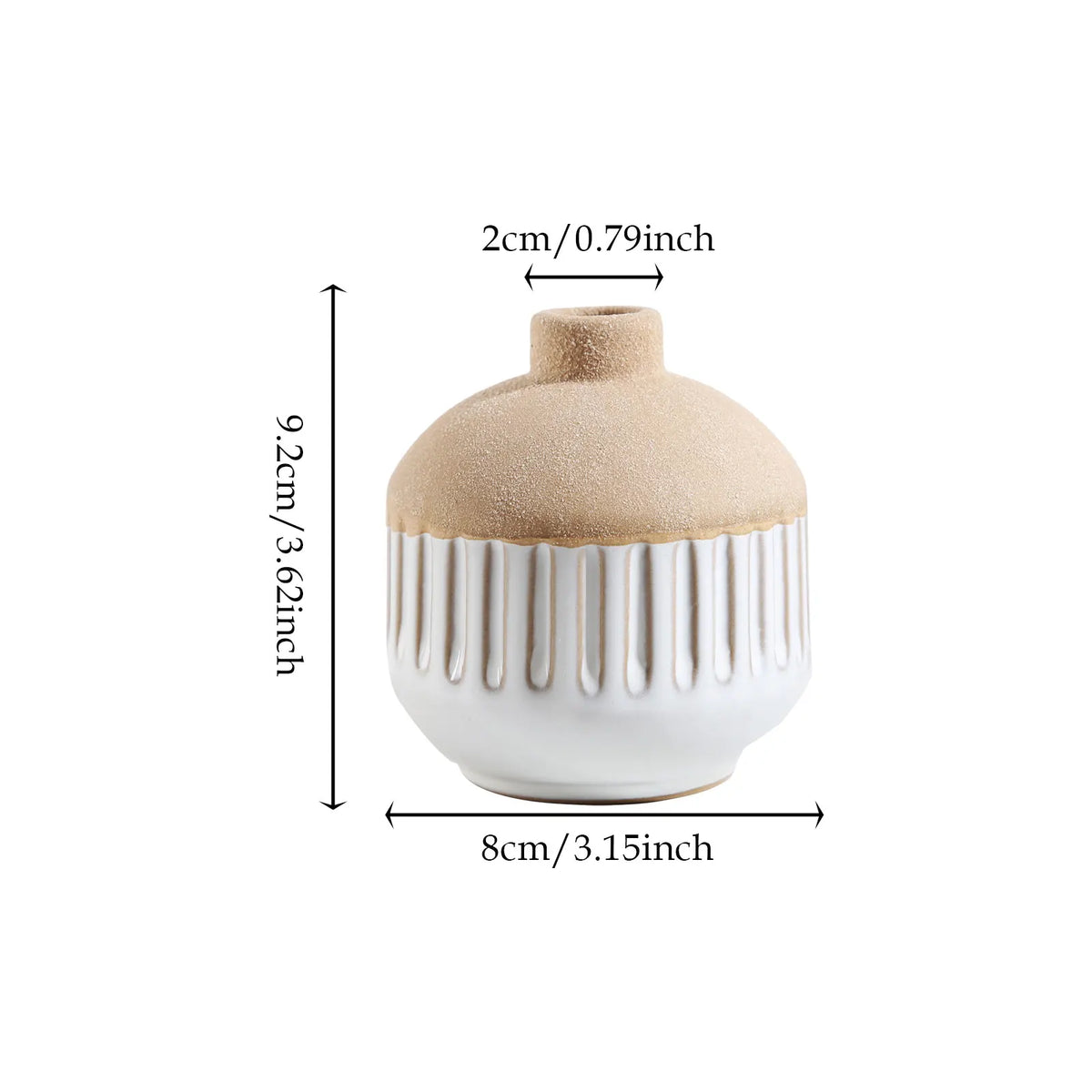 Vase en céramique bohème, plusieurs tailles disponibles (vue 10) - Nesty