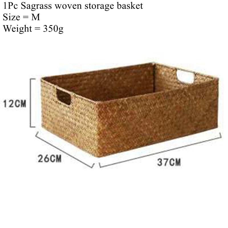 Panier tressé en fibre naturelle Nesty - Rangement ou corbeille à fruits (vue 9)