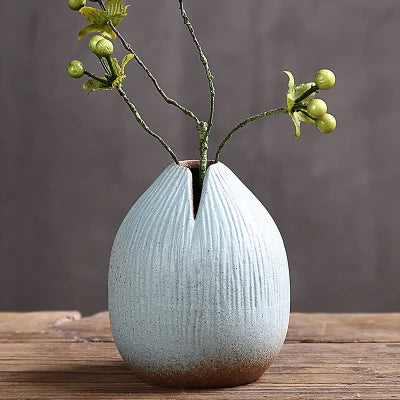 Petit vase en céramique esprit zen, style japonisant - Nesty (vue 6)