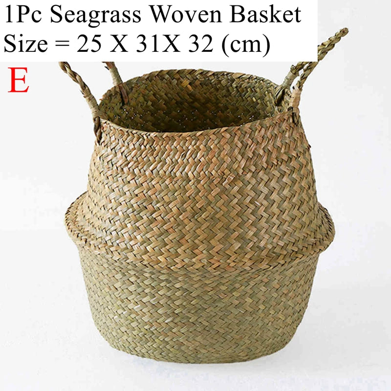 Panier pliable en fibres végétales tressées, multi-usage - Nesty (vue 9)