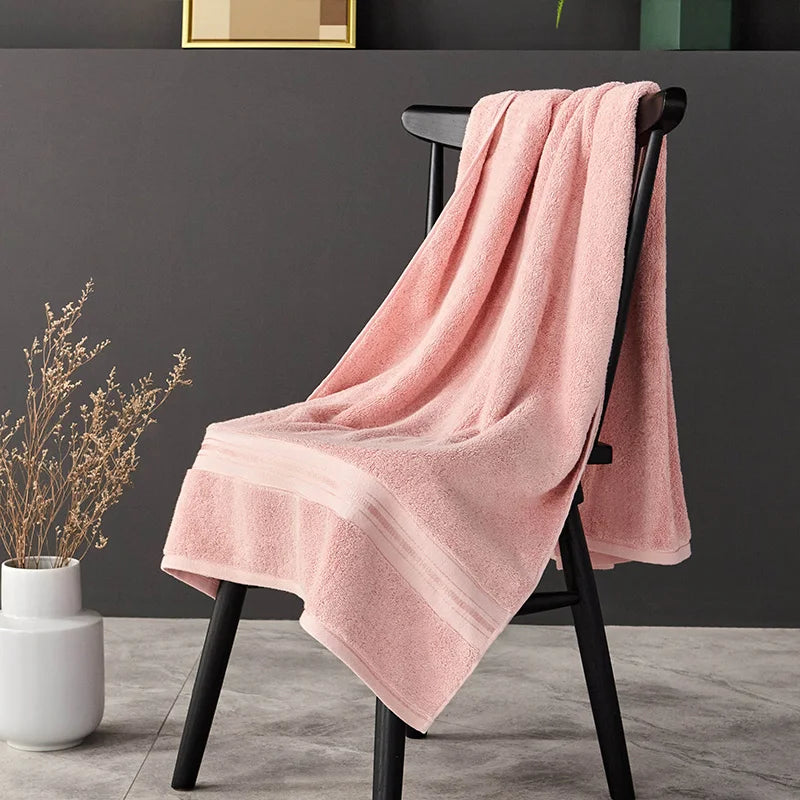 Set de serviettes en coton égyptien — bain et visage, à rayures - Nesty (vue 15)