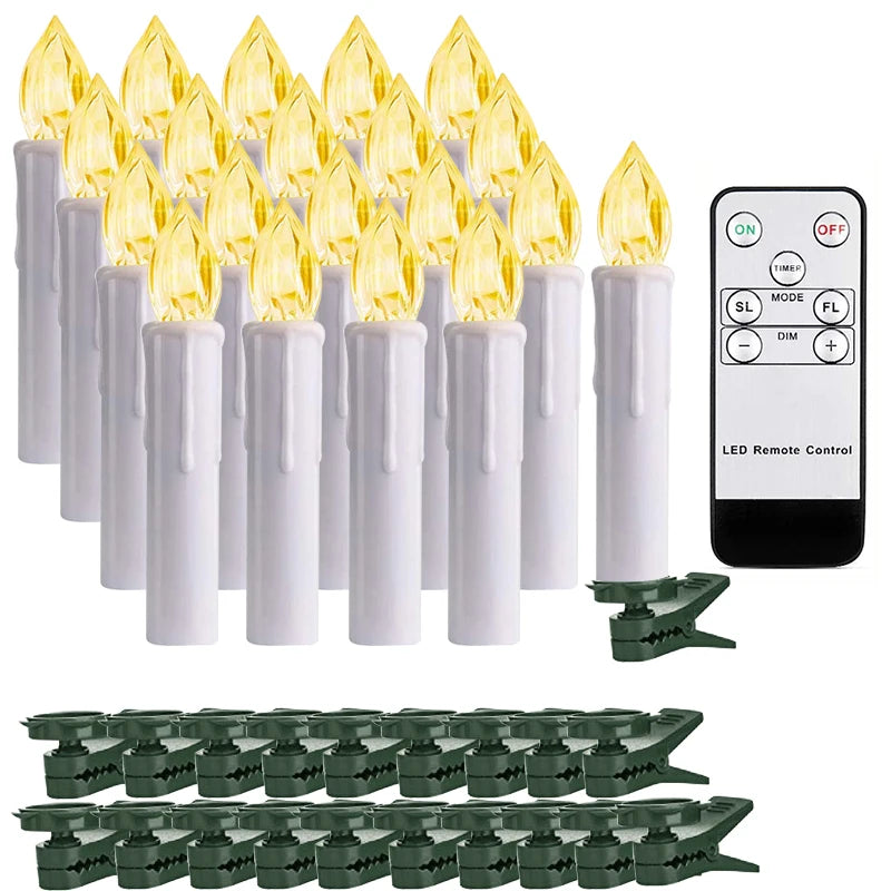 Bougie LED sans flamme — mèche noire, télécommande incluse - Nesty (vue 1)