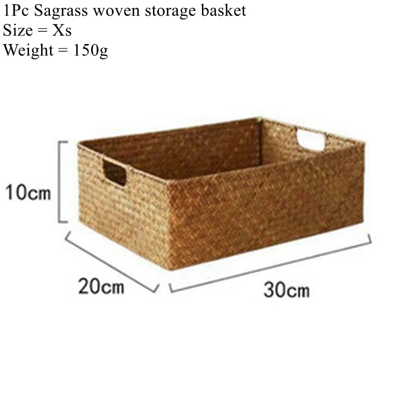 Panier tressé en fibre naturelle Nesty - Rangement ou corbeille à fruits (vue 7)