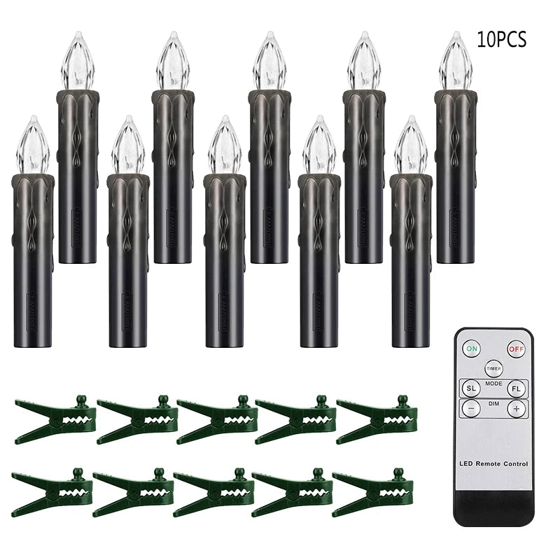 Bougie LED sans flamme Nesty - Mèche noire, télécommande incluse (vue 13)