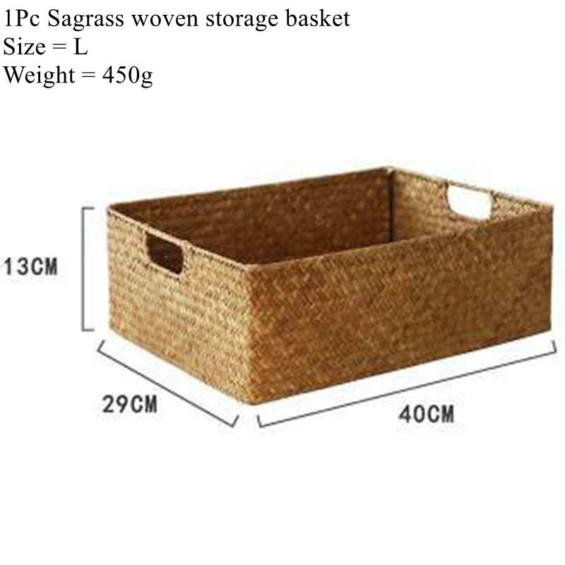 Panier tressé en fibre naturelle Nesty - Rangement ou corbeille à fruits (vue 10)