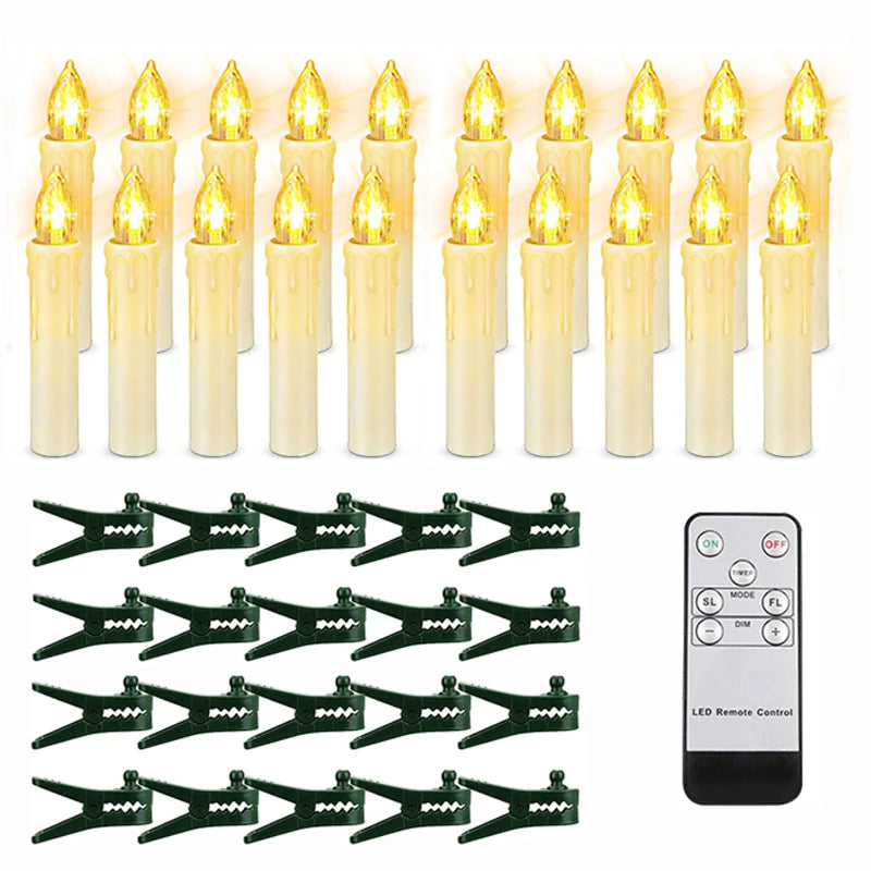 Bougie LED sans flamme Nesty - Mèche noire, télécommande incluse (vue 11)