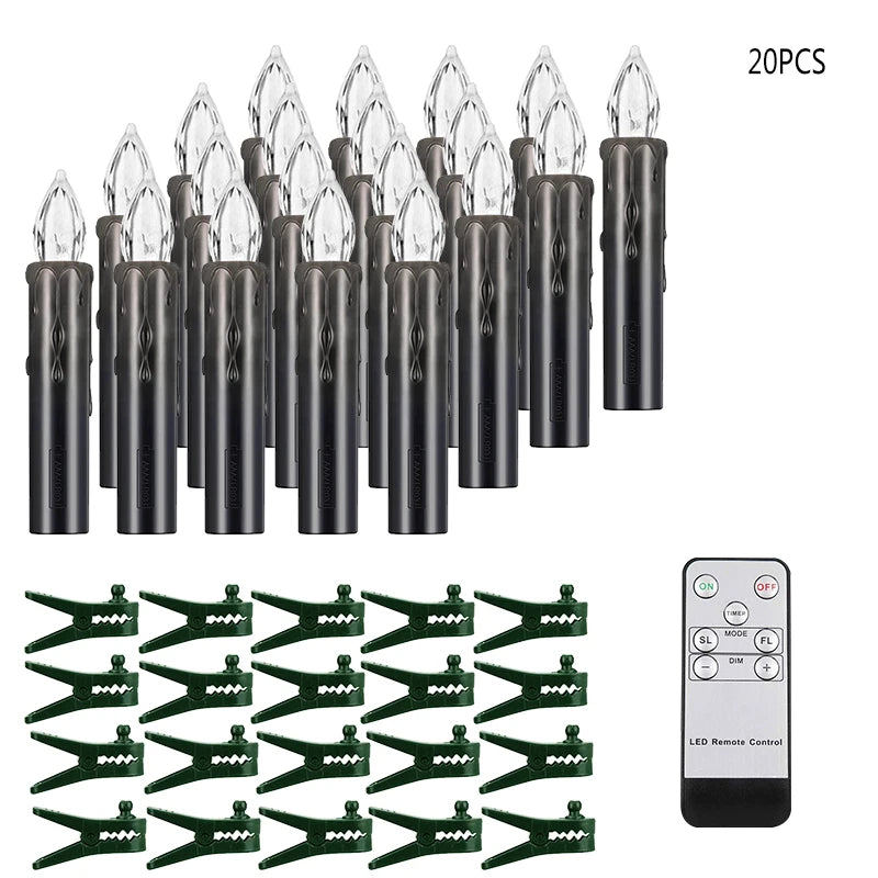 Bougie LED sans flamme Nesty - Mèche noire, télécommande incluse (vue 15)