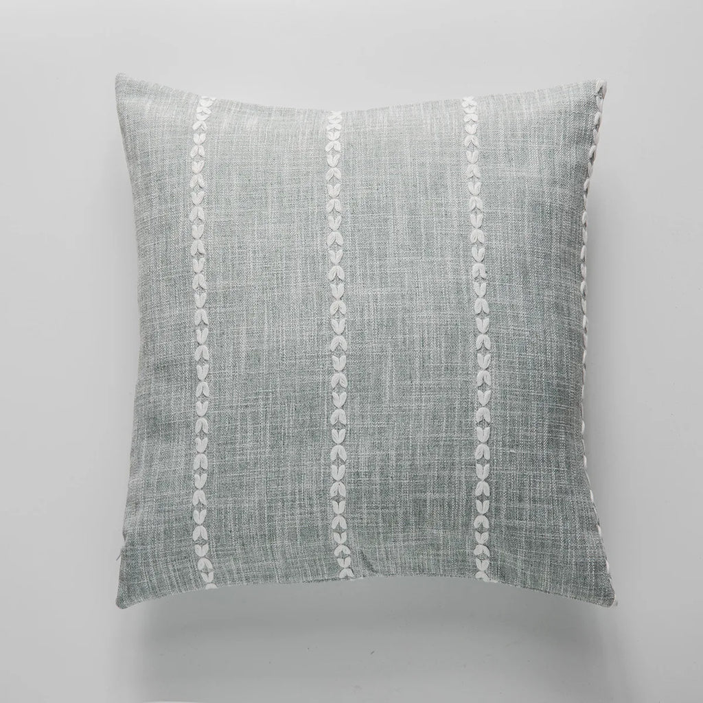 Housse de coussin en coton et lin Nesty - Rouge écarlate, matière épaisse (vue 7)