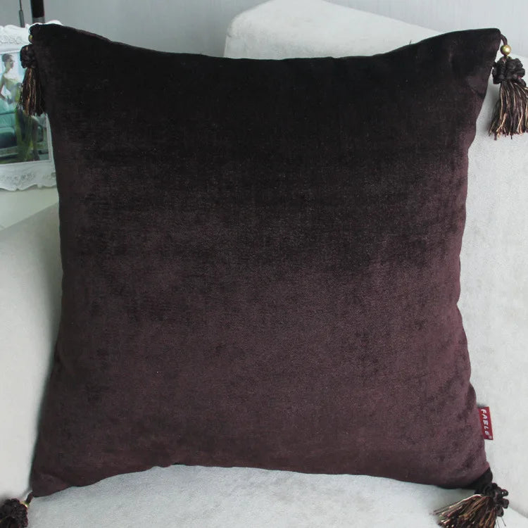 Housse de coussin en coton et lin Nesty - Broderie pissenlit (vue 7)