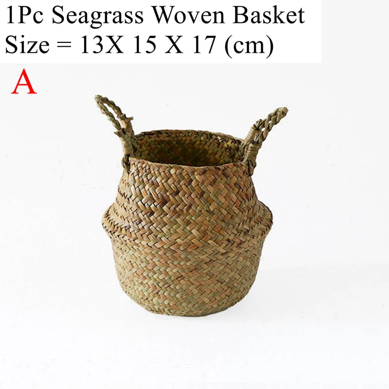 Panier pliable en fibres végétales tressées, multi-usage (vue 13) - Nesty