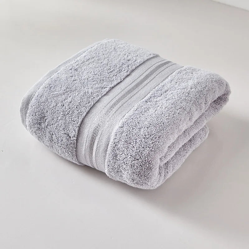 Set de serviettes en coton égyptien — bain et visage, à rayures - Nesty (vue 7)