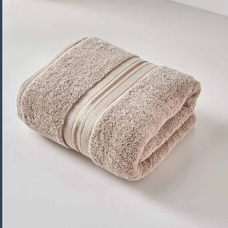Set de serviettes en coton égyptien — bain et visage, à rayures - Nesty (vue 8)