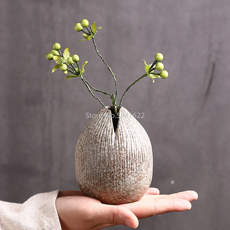 Petit vase en céramique esprit zen, style japonisant - Nesty (vue 2)