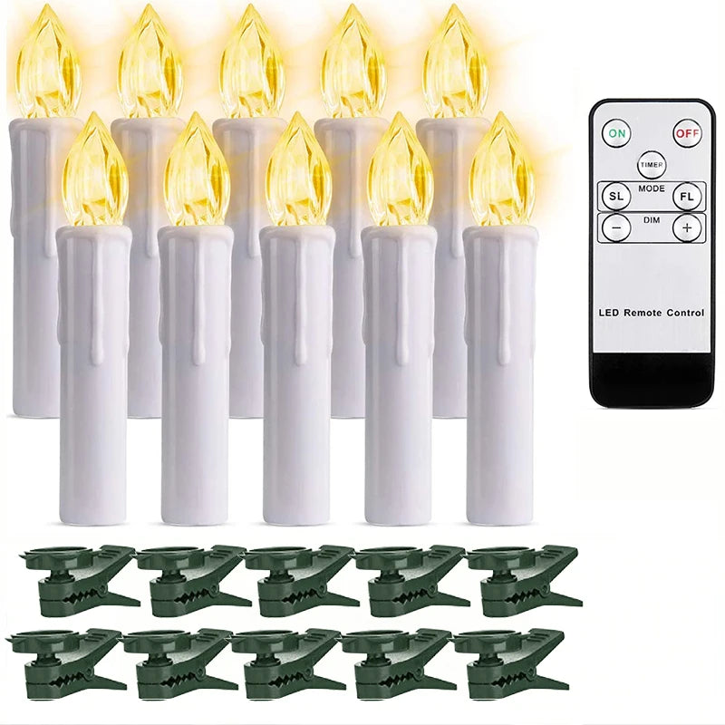 Bougie LED sans flamme Nesty - Mèche noire, télécommande incluse (vue 14)