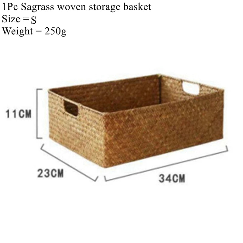 Panier tressé en fibre naturelle Nesty - Rangement ou corbeille à fruits (vue 8)