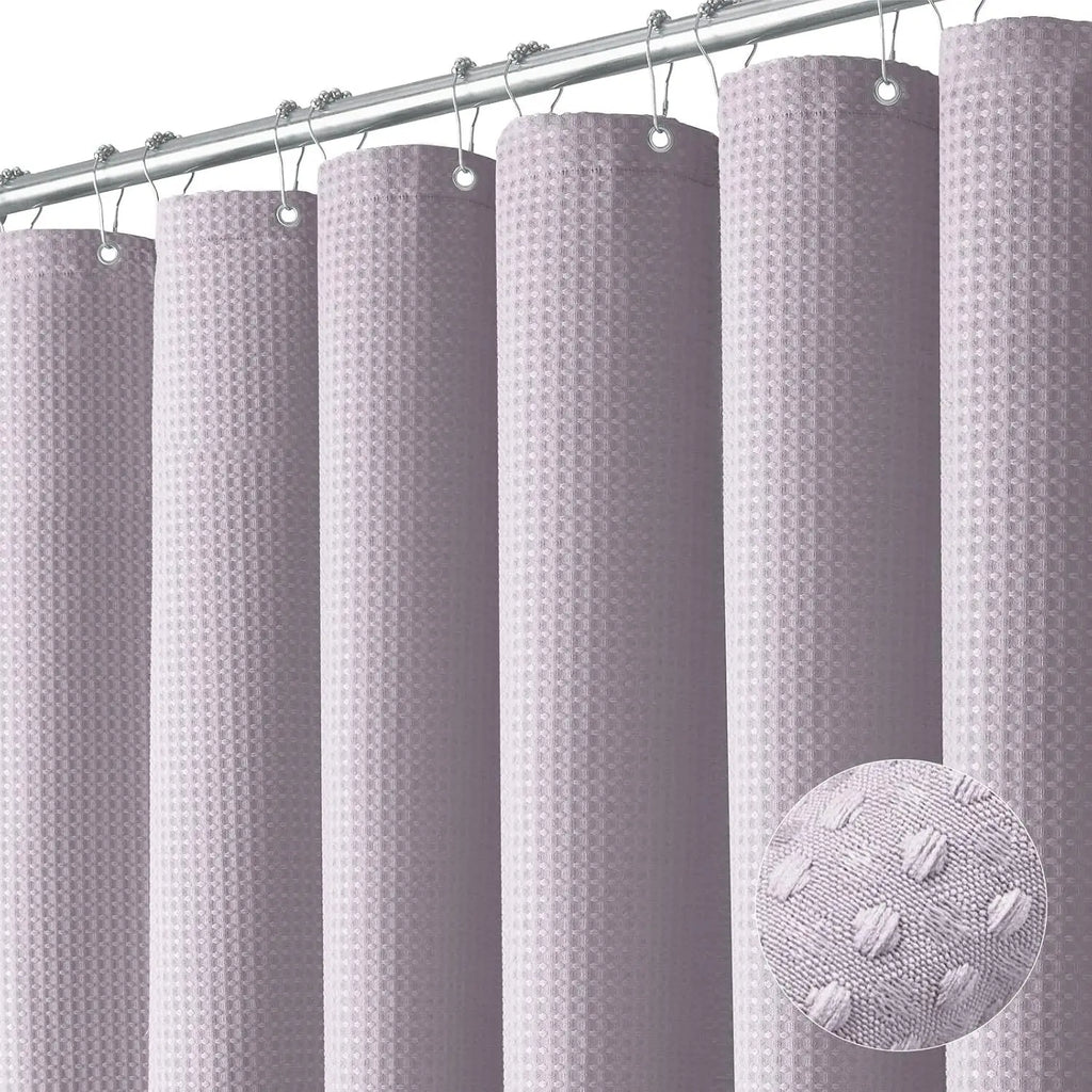 Rideau de douche gaufré — texture nid d'abeille imperméable - Nesty (vue 8)