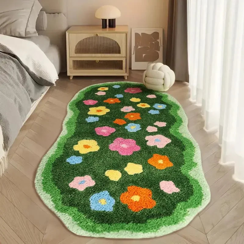 Tapis de chevet forme libre Nesty - Tapis moelleux irrégulier (vue 5)