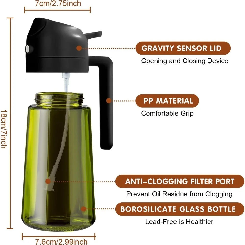 Vaporisateur d'huile en verre teinté, 470 ml Nesty (vue 7)