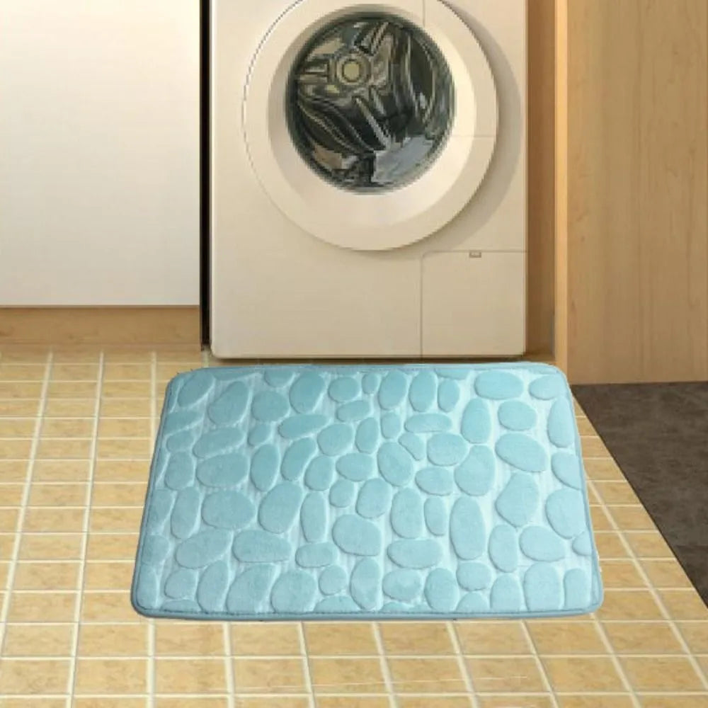 Tapis de bain pelucheux effet galets — confort moelleux - Nesty (vue 13)
